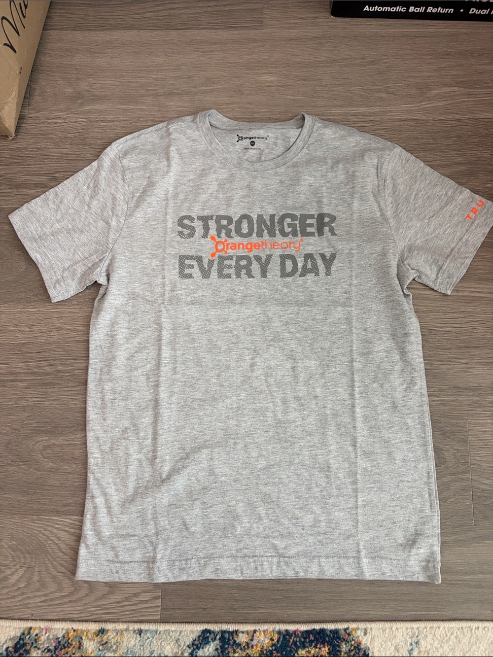 Orangetheory Gray 'Stronger Every Day' Short-Sleeve Tee with Orange Logo